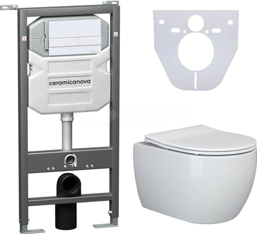 картинка Комплект Ceramica Nova cn3001_1002w_1000 Белый от магазина Сантехстрой