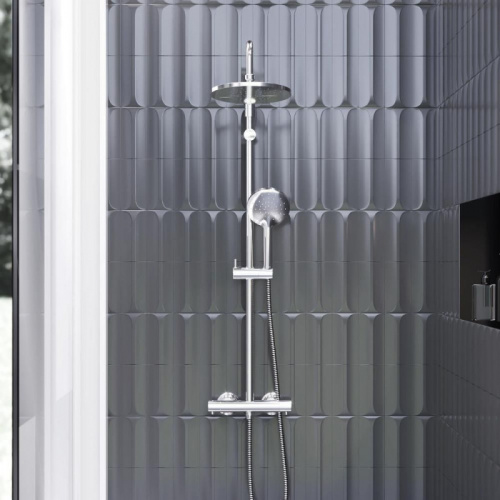 картинка 977800000 Jupiter душевая система с душевым ТМС смесителем, хром от магазина Сантехстрой