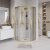 картинка Душ.ограждение 301.K33.02.9090.32.00 Cosmo (90*90*195) полукруг,раздвижн,золото сатин,стекло прозрач магазин Сантехстрой являющийся официальным дистрибьютором в России картинка Душ.ограждение 301.K33.02.9090.32.00 Cosmo (90*90*195) полукруг,раздвижн,золото сатин,стекло прозрач от магазина Сантехстрой