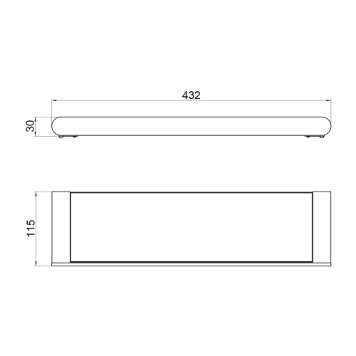 картинка Полка стеклянная Timo Saona хром (13072/00) от магазина Сантехстрой