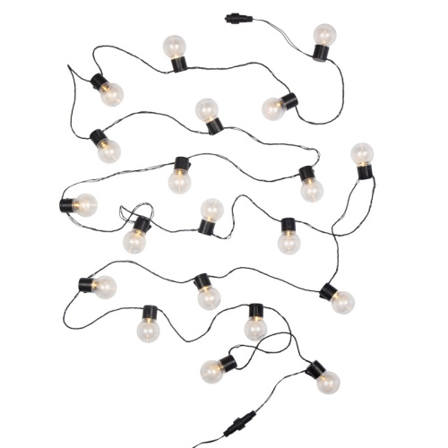 картинка Лофт-гирлянда светодиодная 5 м,  черный ПВХ,  20 LED,  теплое белое свечение NEON-NIGHT от магазина Сантехстрой