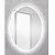 картинка Зеркало BelBagno spc-vst-600-800-led-btn Хром от магазина Сантехстрой