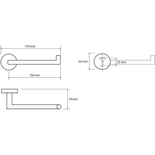 картинка Держатель туалетной бумаги Bemeta Amber R 155212032 Медное золото матовое от магазина Сантехстрой