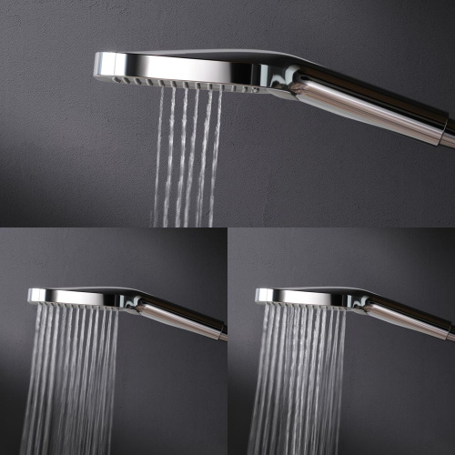 картинка F078F200 Func, душ. система: см-ль-полка д/душа с ТМС: душ.штанга, верхн. душ квадр., ручн.душ, хром от магазина Сантехстрой