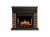 картинка Портал Firelight Bricks Wood 30 камень темный, шпон венге от магазина Сантехстрой