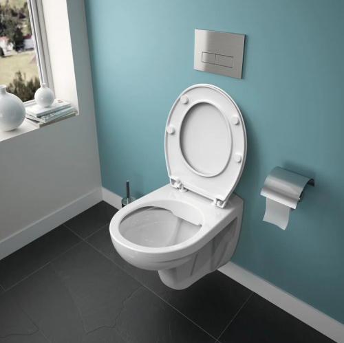 картинка Унитаз Ideal Standard Eurovit K881201 подвесной с сиденьем Микролифт от магазина Сантехстрой