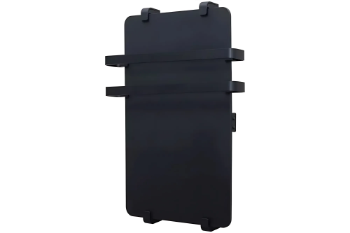 картинка Полотенцесушитель электрический ALLEN BRAU 8.21002.31 INFINITY стекло 1000x440 мм, черный матовый 00321129 от магазина Сантехстрой