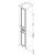 картинка M41CSR0303WG Palace One, шкаф-колонна на ножках, универсальный, 30 см, белый, глянец, шт магазин Сантехстрой являющийся официальным дистрибьютором в России картинка M41CSR0303WG Palace One, шкаф-колонна на ножках, универсальный, 30 см, белый, глянец, шт от магазина Сантехстрой