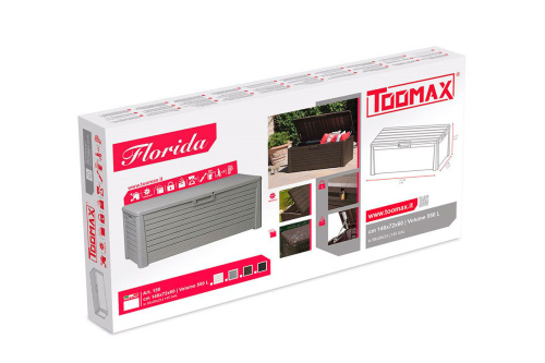 картинка Toomax, Италия Сундук Toomax FLORIDA 550 л Серый от магазина Сантехстрой