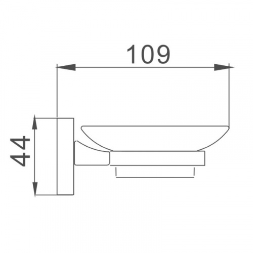 картинка Мыльница Haiba хром (HB8602) от магазина Сантехстрой