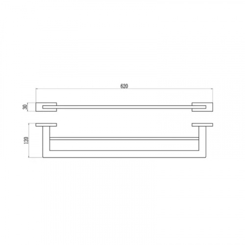 картинка Держатель для полотенец BELZ двойной (B90409) от магазина Сантехстрой