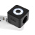 картинка Двойник электрический Куб 16А с заземлением + 2хUSB-A 2,4А + USB Type-C 3А с ночной подсветкой,  черный REXANT от магазина Сантехстрой