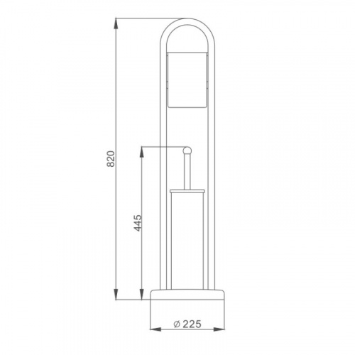 картинка Напольная стойка Haiba хром (HB903) от магазина Сантехстрой