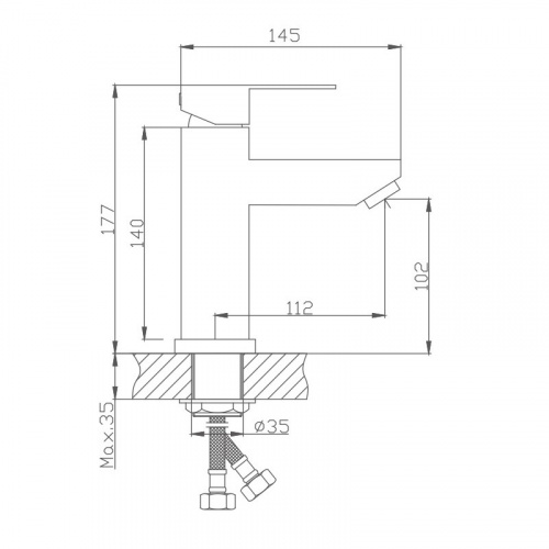 картинка Смеситель для раковины Haiba (HB10801) от магазина Сантехстрой