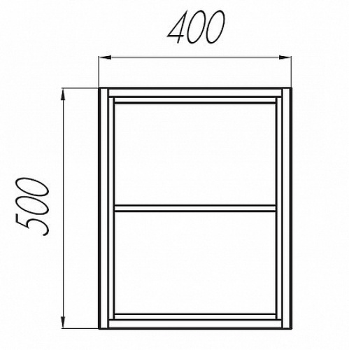 картинка Полка Акватон Брук 40 1A201201BCDF0 Дуб ферр от магазина Сантехстрой