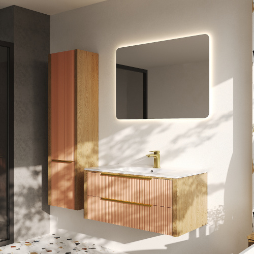 картинка Тумба под раковину/столешницу Валенсия 100, Бежево-розовый от магазина Сантехстрой