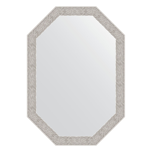 картинка Зеркало Evoform Octagon BY 7009 48x68 волна алюминий от магазина Сантехстрой