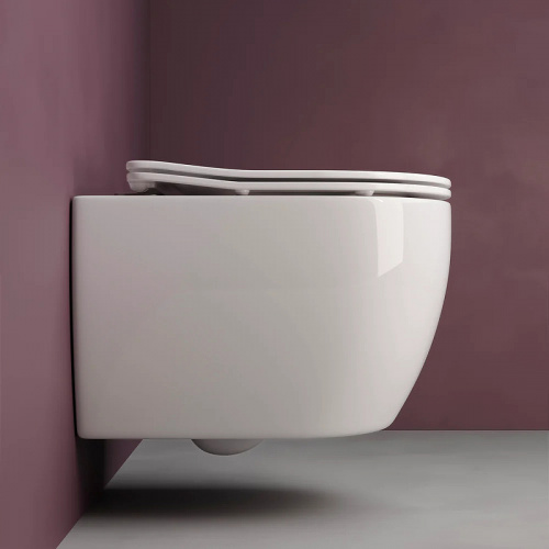 картинка Комплект унитаза с инсталляцией Ceramica Nova Play CN3001_1002B_1000 с сиденьем Микролифт и Черной матовой клавишей смыва от магазина Сантехстрой