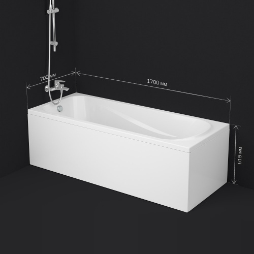 картинка W76A-170-070W-A Sense New, ванна акриловая A0 170x70 от магазина Сантехстрой