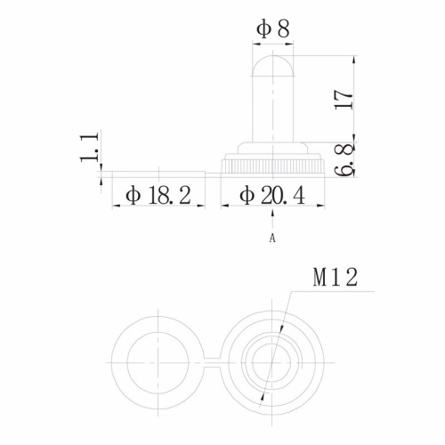 картинка Защита для тумблеров типа KN силикон REXANT от магазина Сантехстрой