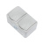 картинка Блок горизонтальный 2 розетки (керамика) Mini OG IP54 с заземлением,  о/у,  серый KRANZ от магазина Сантехстрой