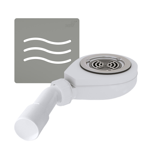 картинка Сифон для душевых поддонов RGW S-010-1 Волна бетон 90 мм от магазина Сантехстрой