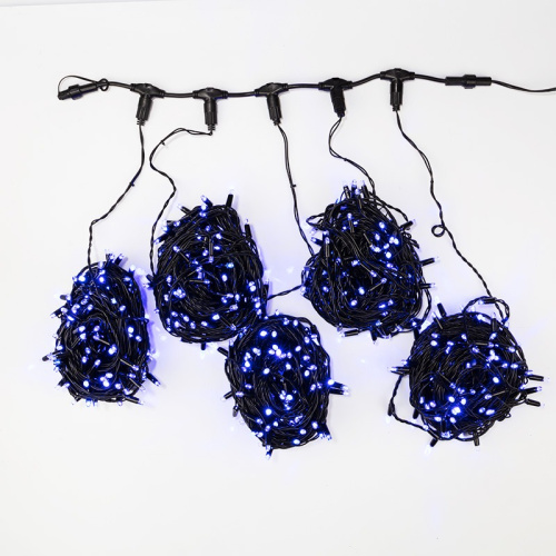 картинка Гирлянда LED ClipLight 24V,  5 нитей по 20 метров,  цвет диодов Синий,  Flashing (Белый) от магазина Сантехстрой