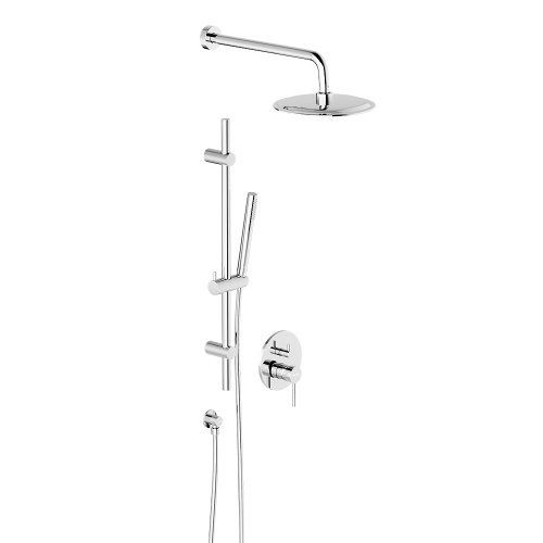 картинка 936530000 Scandinavian Pure встраиваемая душевая система с душевым смесителем и штангой, хром от магазина Сантехстрой