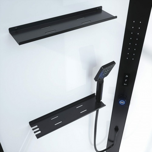 картинка Душевая кабина Black&White Galaxy G8037 110x80 8037000 с гидромассажем от магазина Сантехстрой