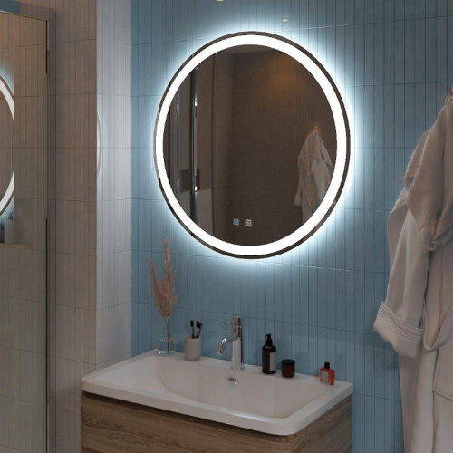 картинка Зеркало с голосовым управлением и подогревом BelBagno SPC-RNG-700-LED-TCH-SND от магазина Сантехстрой