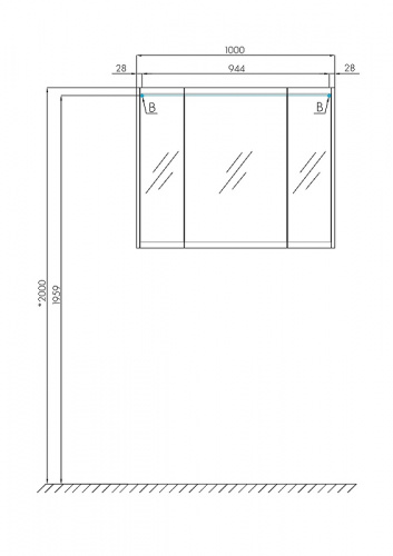 картинка Зеркальный шкаф AQUATON (Акватон) 1a249302nt010 Белый от магазина Сантехстрой