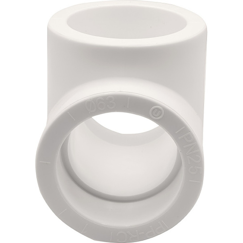 картинка Тройник THERMOLIGHT PP-R 63 белый (2/20) от магазина Сантехстрой