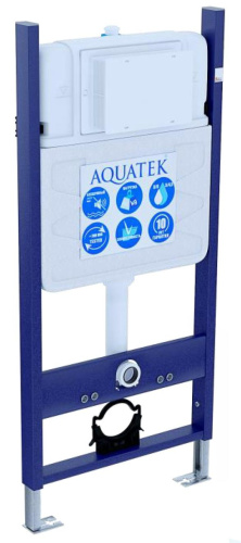 картинка SET AQUATEK ЛИБРА N-14: Рама AQUATEK Standard INS-0000014 без клавиши и крепежа + Унитаз ЛИБРА New AQ0530N-00 с тонким сиденьем soft-close от магазина Сантехстрой