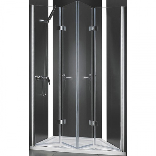 картинка Душевая дверь в нишу Cezares Elena W-BS-22 200 профиль Хром стекло прозрачное от магазина Сантехстрой