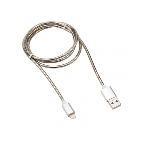 картинка Кабель REXANT USB-Lightning 2 A,  1 м,  матовая сталь от магазина Сантехстрой