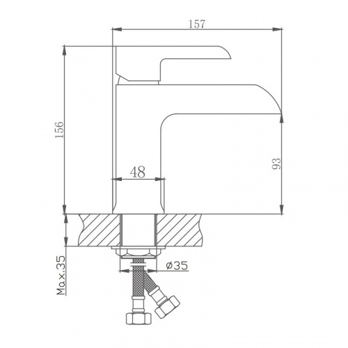 картинка Смеситель для раковины Haiba (HB10805-7) от магазина Сантехстрой