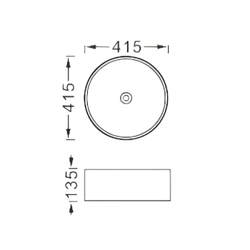 картинка Раковина Aquatek ЕВРОПА AQ5558-MB для установки на столешницу 415*415*135мм, черный матовый от магазина Сантехстрой