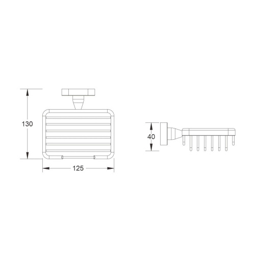 картинка Мыльница металлическая BELZ (B90102-1) от магазина Сантехстрой