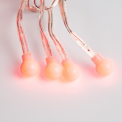 картинка Гирлянда Мишура LED 6 м прозрачный ПВХ,  576 диодов,  цвет красный от магазина Сантехстрой