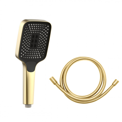 картинка Душевой комплект VSFW-433T1BG встраиваемый, термостатический, трехрежимный, брашированное золото от магазина Сантехстрой