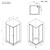 картинка W87G-403-8080-BT Sunny душ огражд квадратн, раздвижн двери 80x80 черный,стекло прозрачн от магазина Сантехстрой