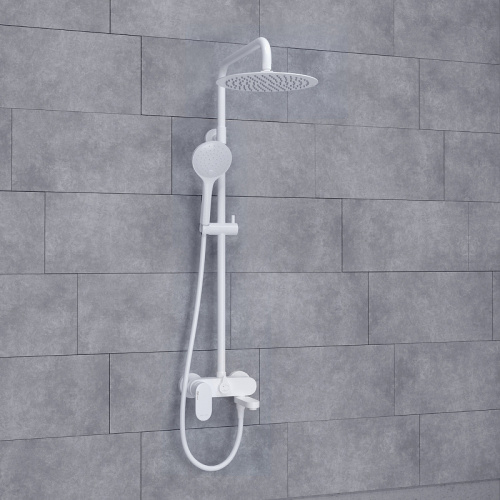 картинка Душевая система WasserKRAFT A185.257.155.WM Белая матовая от магазина Сантехстрой