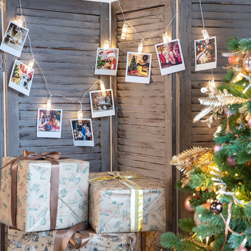 картинка Гирлянда светодиодная Прищепки 10 LED,  1.5 м,  прозрачный ПВХ,  теплый белый цвет свечения,  2 х АА (батарейки не в комплекте) NEON-NIGHT от магазина Сантехстрой