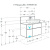 картинка Столешница под раковину Aquaton Мишель 80 с панелью, дуб Рустикальный (1A277003MIDR0) от магазина Сантехстрой