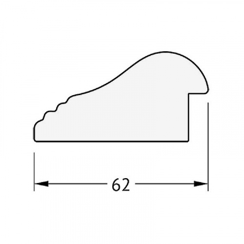 картинка Зеркало Evoform Exclusive 101х71 BY 1193 с фацетом в багетной раме - Сосна 62 мм от магазина Сантехстрой