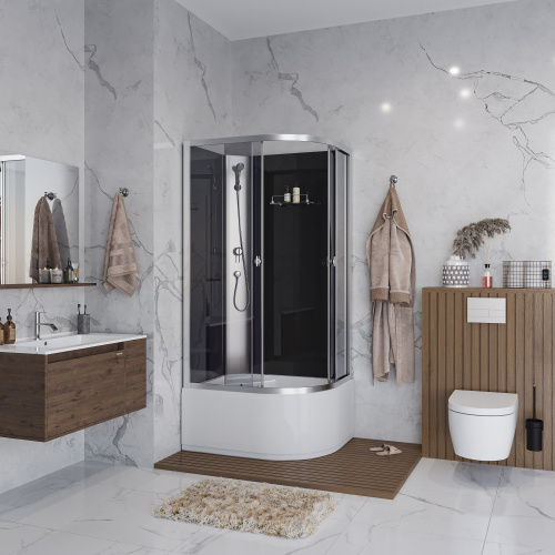 картинка Душевая кабина Niagara e100/80/40l/tn/bk от магазина Сантехстрой