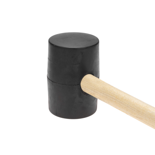 картинка Киянка резиновая KRANZ 1130 г,  черная резина,  деревянная рукоятка от магазина Сантехстрой