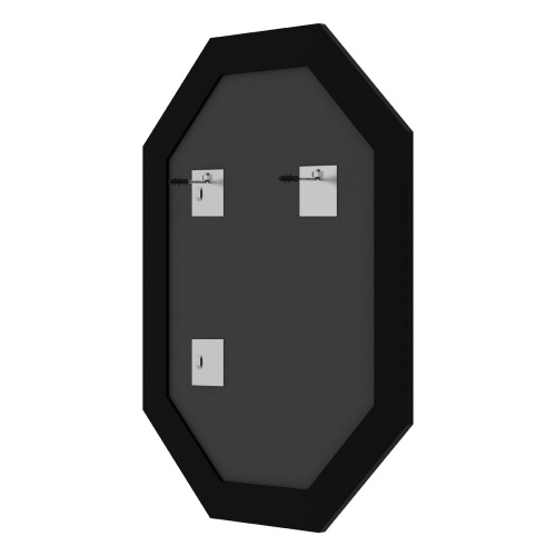 картинка Зеркало Evoform Octagon BY 7443 59x74 белая кожа с хромом от магазина Сантехстрой