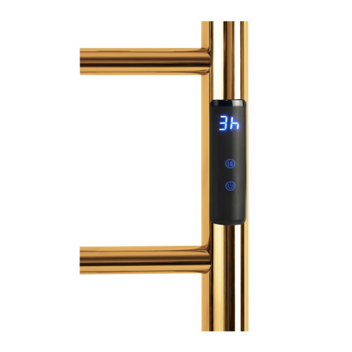 картинка Электрический полотенцесушитель мини 560x370x90 мм, 63W, нержавеющая сталь, полировка, золото от магазина Сантехстрой