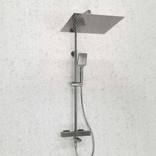 картинка Душевая система WasserKRAFT A199.119.126.010.CH Thermo с термостатом Хром от магазина Сантехстрой